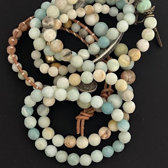 Mystery Bracelet 1lb Lot - Beaded, Cuff, Bangle, Stone, Glass, Metal, Wood - Picture 9 of 16